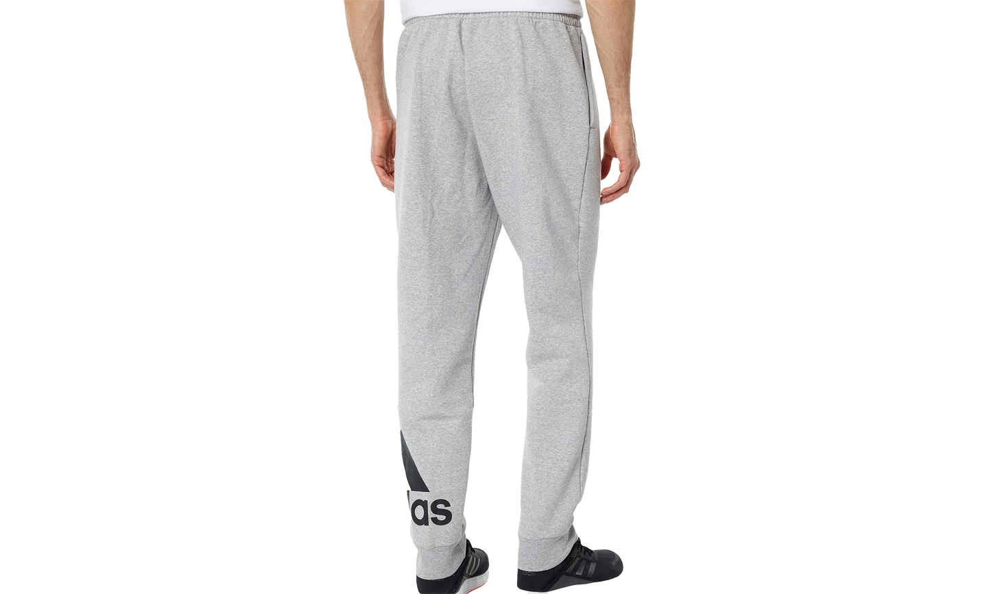 Essentials French Terry Tapered Cuff Logo Pants "Medium Grey Heather / Black" GK8978