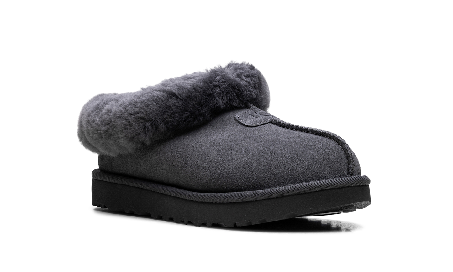 Tazzette Genuine Shearling Collar Slipper WMNS "Obsidian" 1134810 OBS