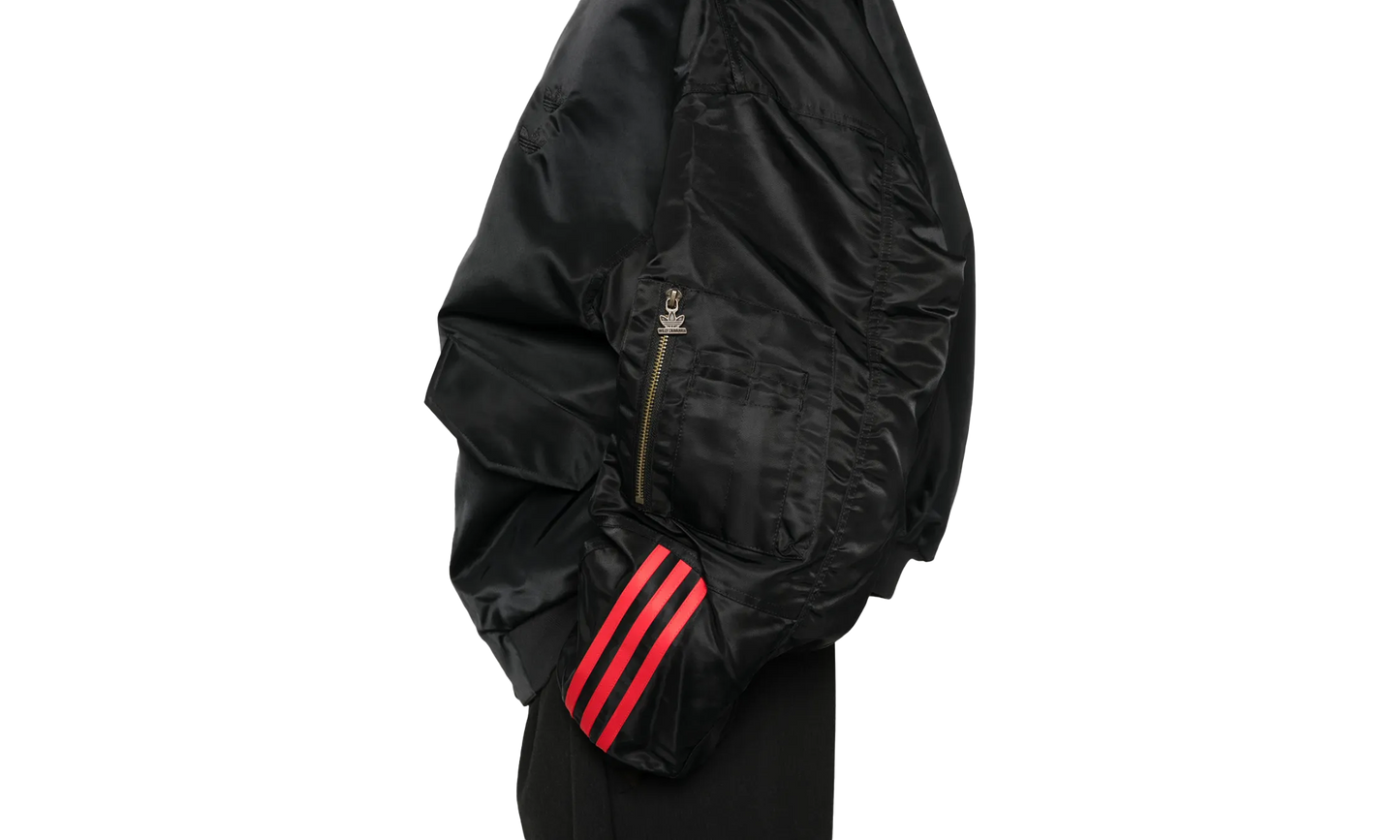 CHAVARRIA SATIN BOMBER JACKET "Black" KD9361