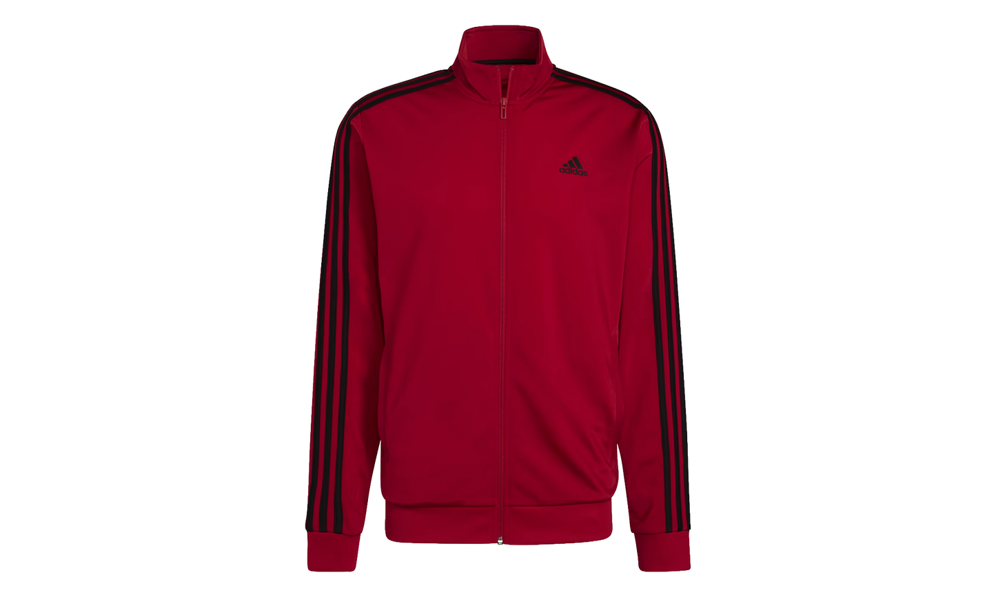 Essentials Warm-Up 3-Stripes Track Jacket "Scarlet / Black" H46104