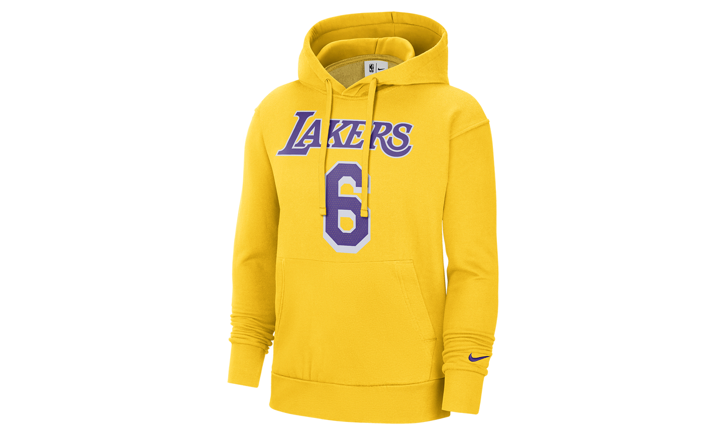 NBA LA LAKERS LEBRON JAMES #6 FLEECE HOODIE "Yellow" DB1181 728