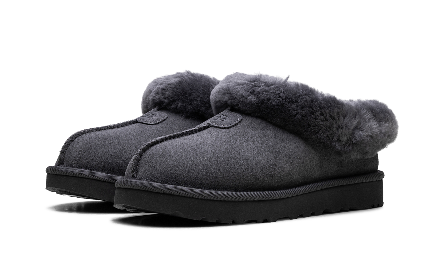 Tazzette Genuine Shearling Collar Slipper WMNS "Obsidian" 1134810 OBS