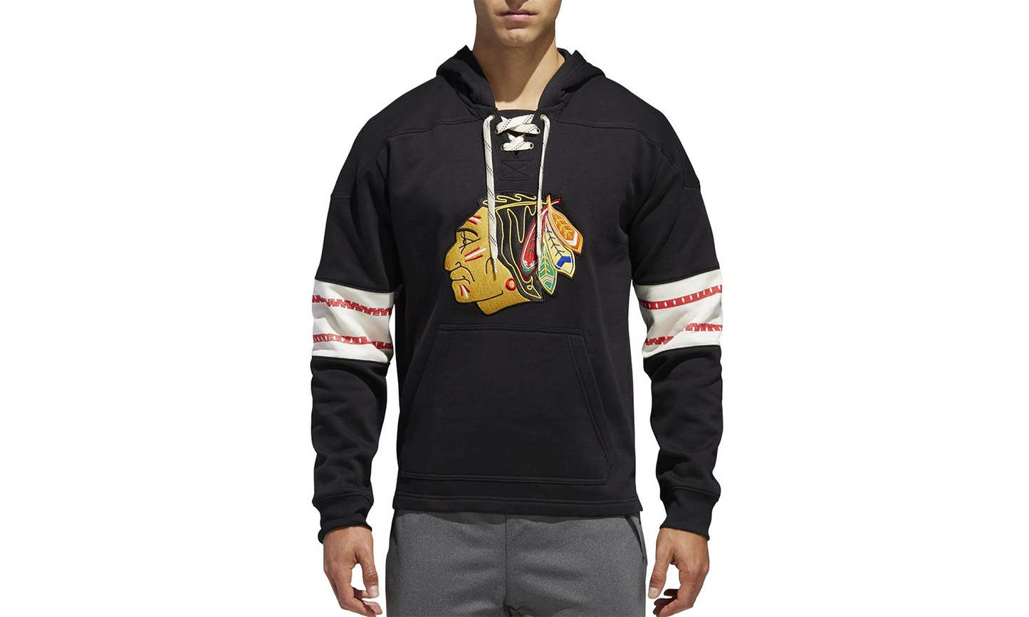 NHL Chicago Blackhawks Pullover Jersey Hoodie "Black" DN2127