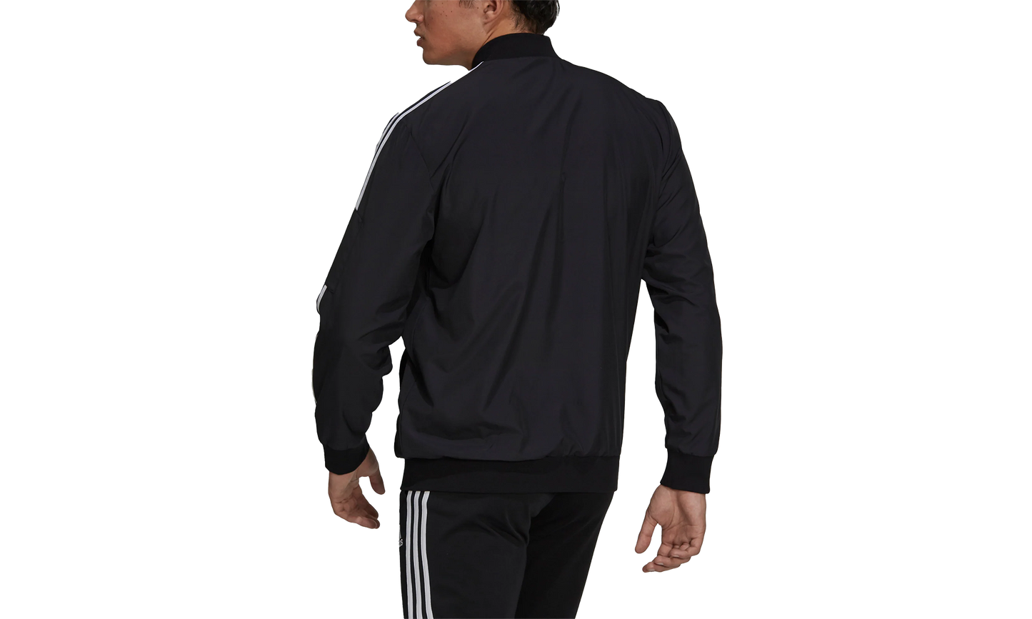Essentials Woven 3-Stripes Jacket "Black / White" GV5254