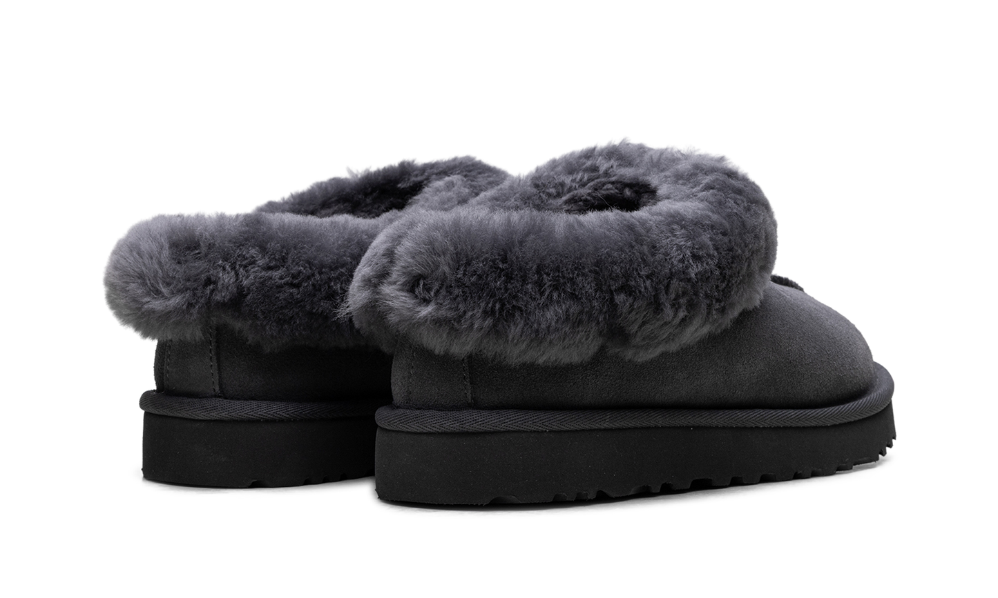 Tazzette Genuine Shearling Collar Slipper WMNS "Obsidian" 1134810 OBS