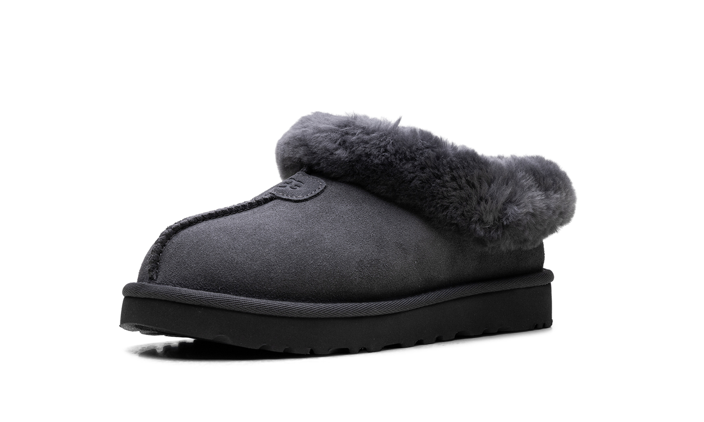 Tazzette Genuine Shearling Collar Slipper WMNS "Obsidian" 1134810 OBS